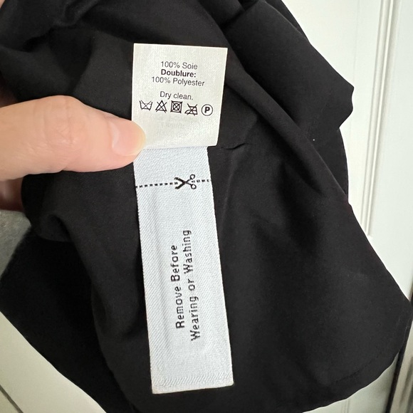 Madewell black 100% silk dress - Picture 6 of 7